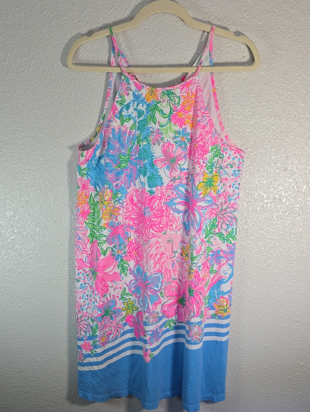 Lilly Pulitzer Floral Tank Dress - Pink & Blue